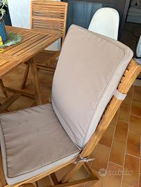 N.4 Cuscini sedie in legno
