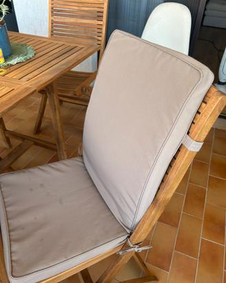 N.4 Cuscini sedie in legno