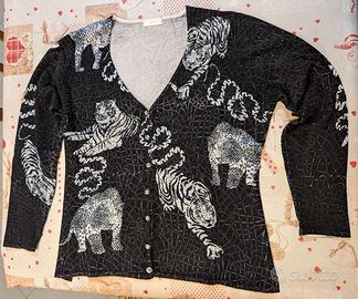 Coppia cardigan e maglia in viscosa taglia M