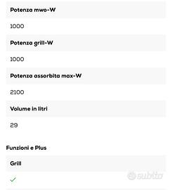 Microonde whirlpool combinato