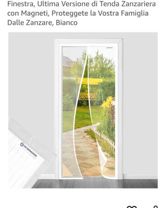 tenda magnetica bianca nuova 65*230