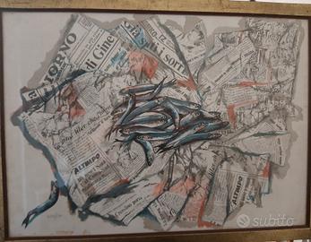 Quadro 'le alici" di Casimiro Forte.