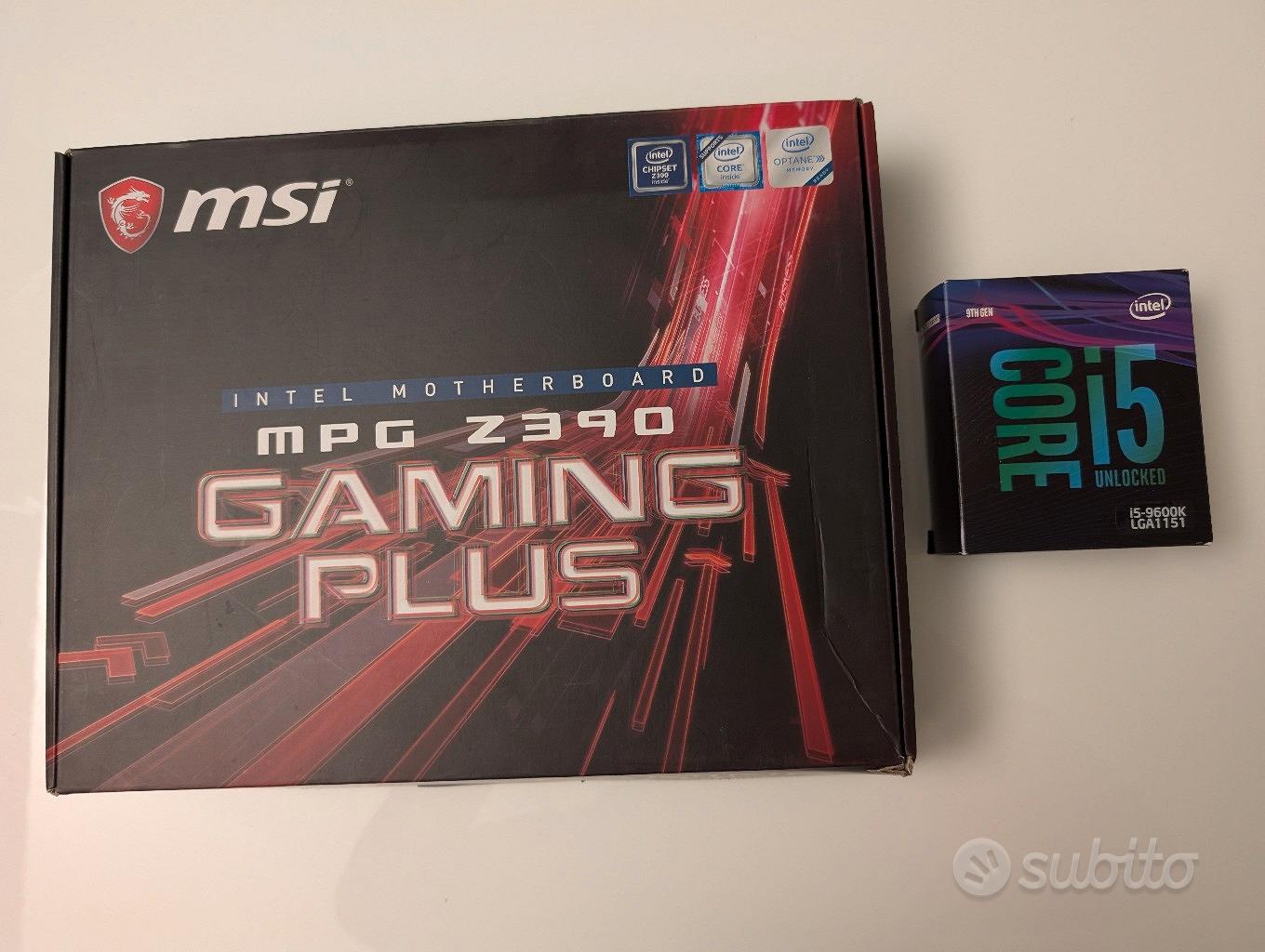 Bundle MSI MPG Z390 Gaming Plus + i5-9600K - Informatica In vendita a Asti