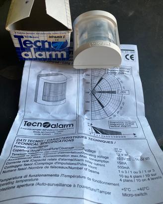 Sensore infrarosso tecnoalarm mini