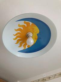 Lampadario con sole e luna
