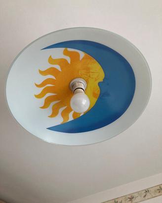 Lampadario con sole e luna