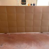 Testata letto avorio finta pelle