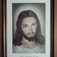 STAMPA DEL VOLTO SANTO DI GESU’ CRISTO CON CORNICE