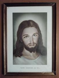 STAMPA DEL VOLTO SANTO DI GESU’ CRISTO CON CORNICE