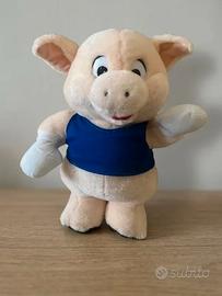 Pupazzo peluche Porcellino Rosa