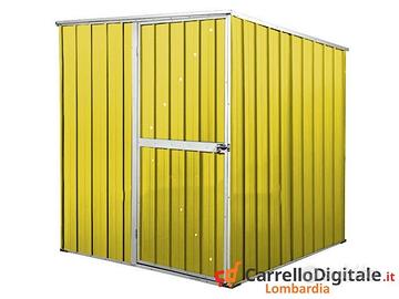 Box da giardino lamiera 175x185cm giallo