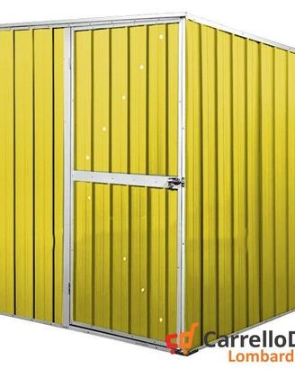 Box da giardino lamiera 175x185cm giallo