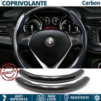 COPRIVOLANTE per ALFA ROMEO Effetto FIBRA CARBONIO