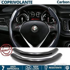 COPRIVOLANTE per ALFA ROMEO Effetto FIBRA CARBONIO