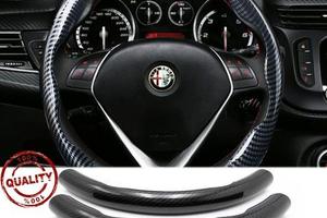 COPRIVOLANTE per ALFA ROMEO Effetto FIBRA CARBONIO