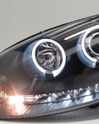 Coppia fari Angel eyes VW GOLF 5 neri