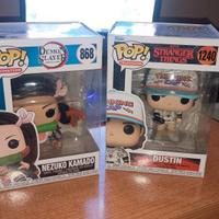Funko pop di Dustin e nezuko 