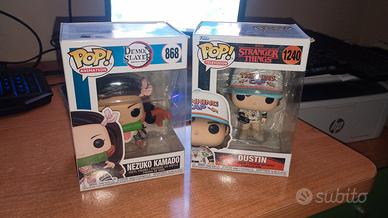 Funko pop di Dustin e nezuko 
