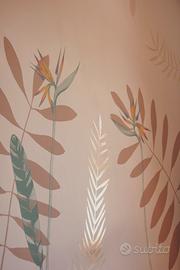 Decoro murale d’interni dipinti a mano