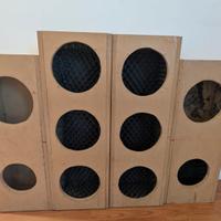 box woofer 20 e 16 cm in legno mdf16mm 