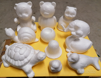 11 forme di polistirolo per decoupage o patchwork