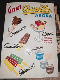 Insegna Vintage Gelati Camillo Arona 50x35