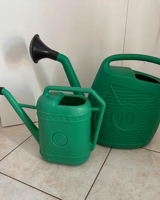Set 2 annaffiatoi da giardino / balcone 4L + 10L