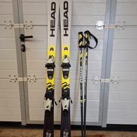 Sci Head cm 137 con attacchi e bastoncini 