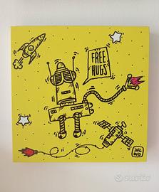 quadro originale "free hugs". pezzo 
Pezzo unico
