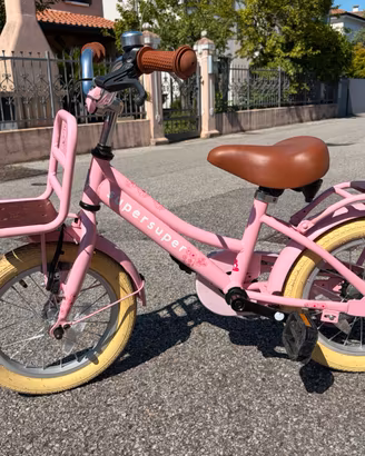 Bici bimba Super Super 14” rosa vintage