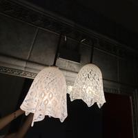 COPPIA DI LAMPADE (PLAFONIERA E APPLIQUE)