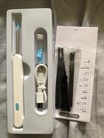 Videocamera per orecchio con accessori di pulizia