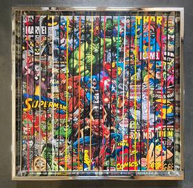 Quadro Super Heroes Marvel Codebarre - Elmago