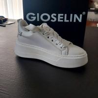 Sneakers donna bianche Gioselin nuove. TAGLIA 39