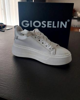 Sneakers donna bianche Gioselin nuove. TAGLIA 39