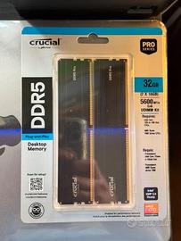 Crucial DDR5 Pro 32GB Kit (2x16GB) RAM
