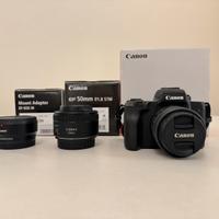 CANON EOS M50 Mark II + 15-45 mm + 50 mm