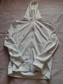 Felpa Lacoste Con Zip e Cappuccio Vintage
