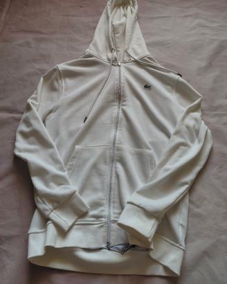 Felpa Lacoste Con Zip e Cappuccio Vintage