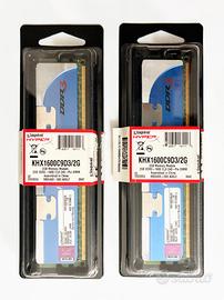 Kit RAM DDR3 4GB (2x2GB) Kingston 1600MHz