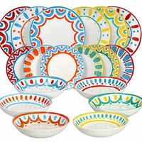 Vietri, Servizio piatti 18 pezzi per 6 persone