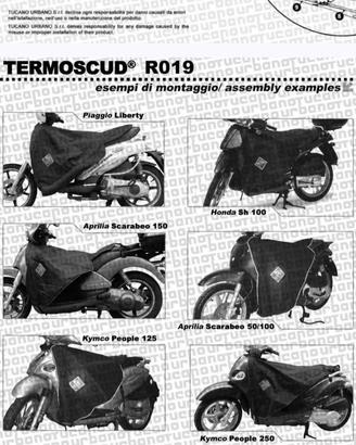 Termoscudo R019 per Scarabeo 50 e simili
