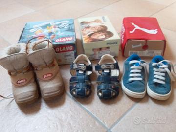 3 paia di scarpe n°27 olang,primigi,Puma