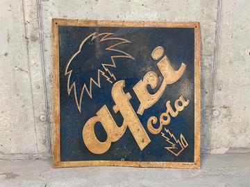 Insegna Afri-Cola in metallo anni '60