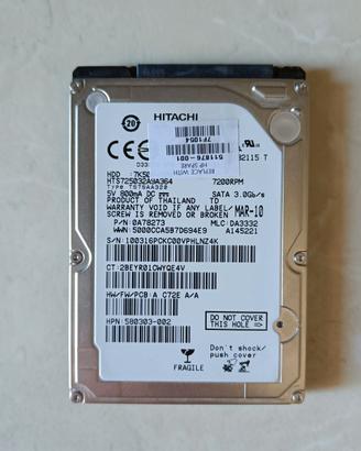 Hard disk HP Hitachi 320GB SATA 7200 RPM 2,5"