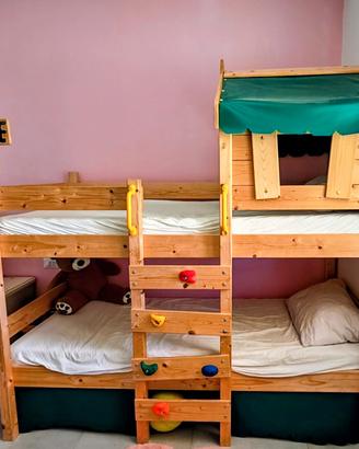 Letto a castello Wickey CrAzY Daisy + materassi