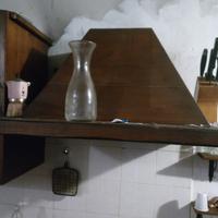 cucina in legno massello di castagno artigianale c