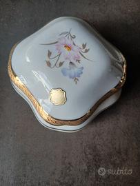 Limoges France  scatola portagioie 9x9x5 vintage 