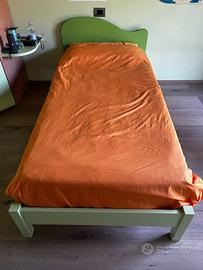 Letto songolo - verde lime
