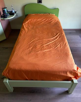 Letto songolo - verde lime